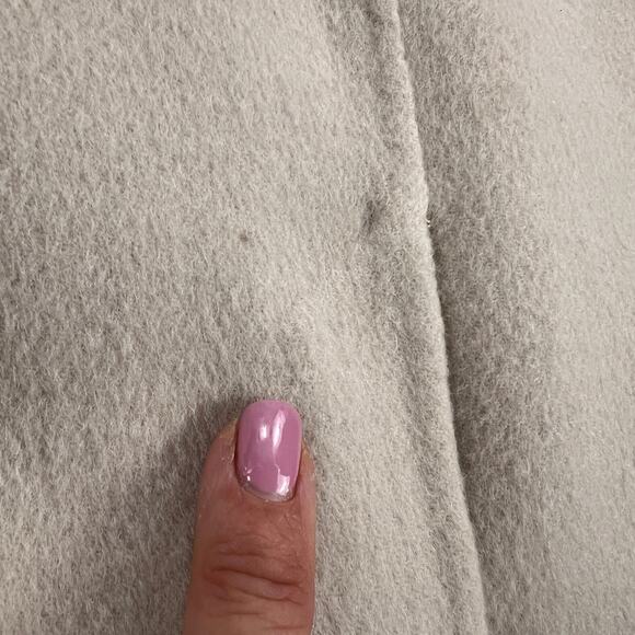 NAP Loungewear 100% Wool Hooded Belted Oversized Coat Large Pockets Tan Size S - Picture 10 of 14